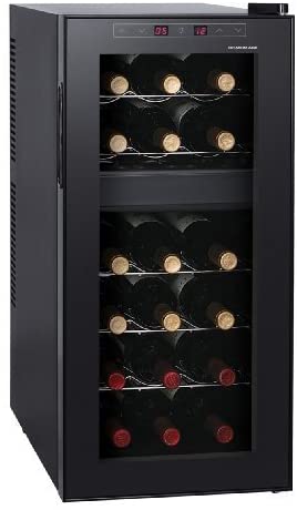 HOMEIMAGE DUAL-ZONE Thermo Electric Wine Cooler for 18 Bottles Review