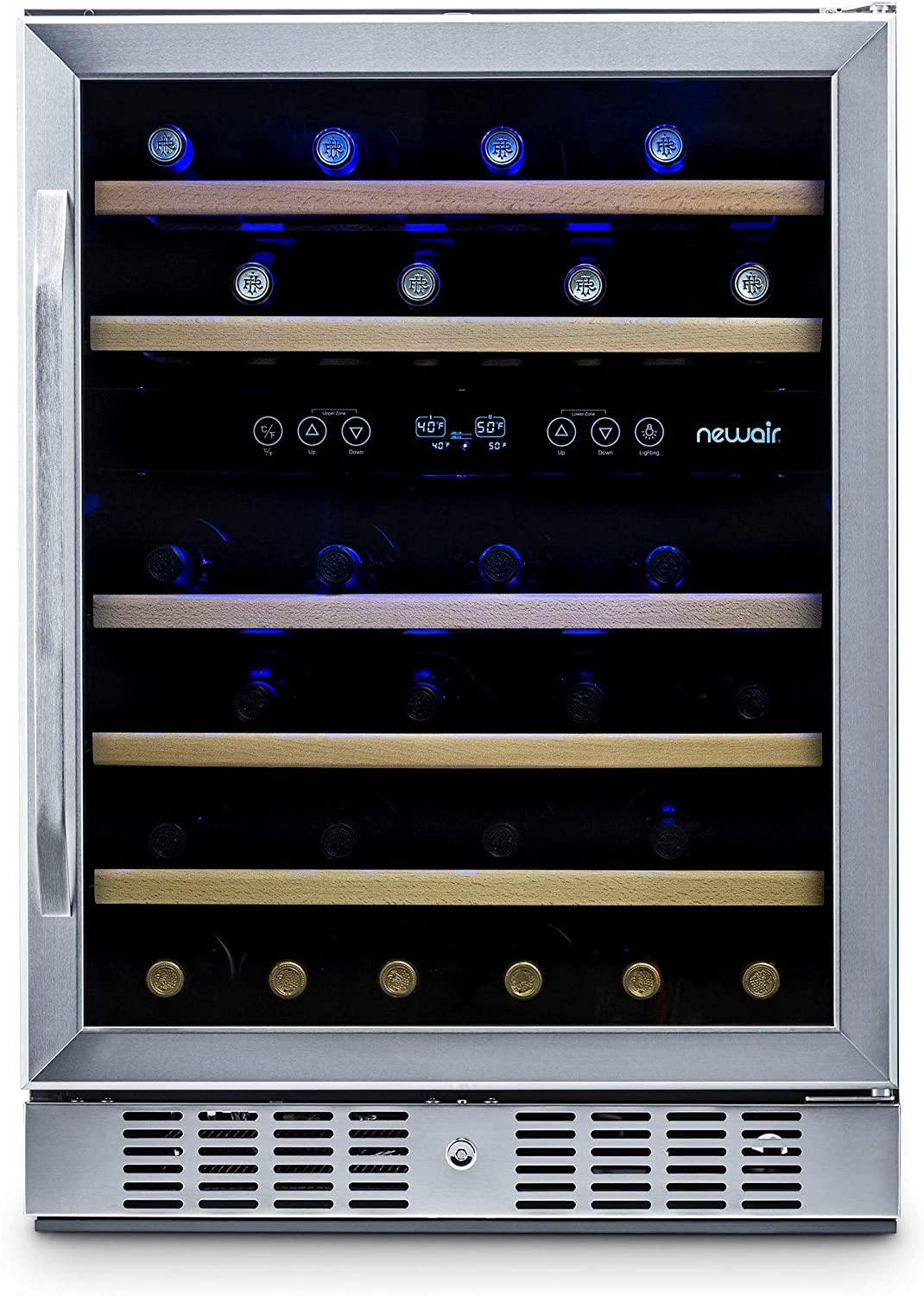 New Air AWR460DB 46 Bottle Built In Dual Zone Compressor Wine Cooler Best Wine Cooler Review